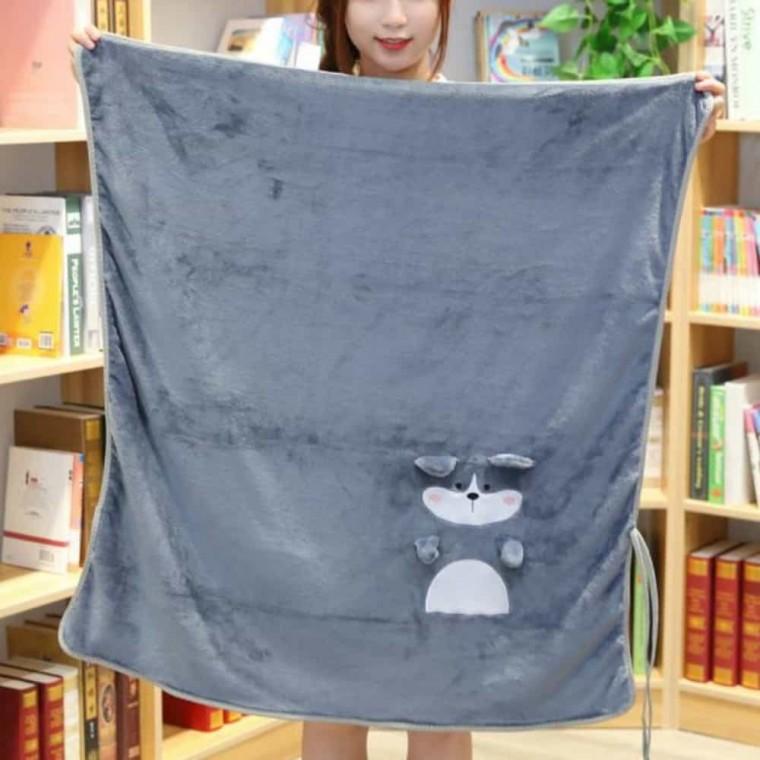 무릎담요허스키 학생무릎담요 무릎덮개 캠핑용담요