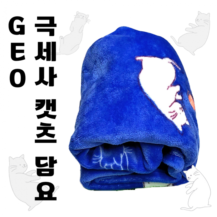 무릎담요[GEO극세사 캣츠담요]무릎담요/극세사담요/담요/캠핑담요[신광]