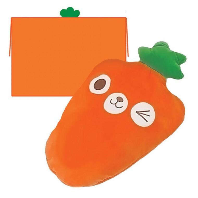 당근 쿠션 담요 85x120cm 캐릭터 캐롯 파우치 블랭킷 베개 무릎 담요
