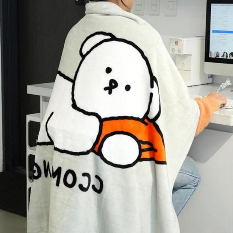 캐릭터 무릎담요 꼬망 담요 사무실 캠핑 차량 차박 카페 수험생 여행