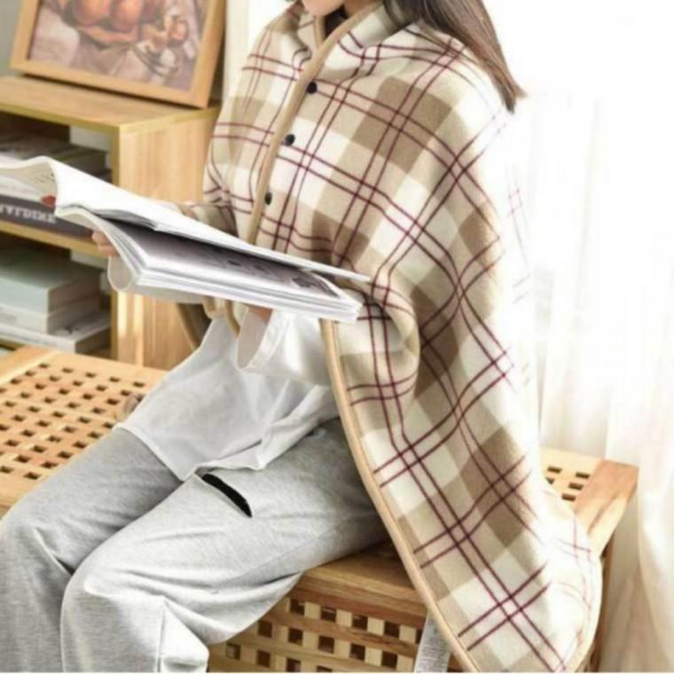 똑딱이 무릎담요 극세사 털안감 망토 무릎 담요 캠핑 차량 차박 사무실 카페