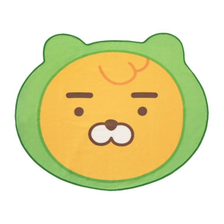 카카오 리틀형태 원형 무릎 담요 라이언