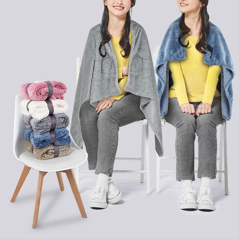 두꺼운담요 캠핑블랭킷 극세사후드 입는 차박 쇼파이불 겨울휴대용
