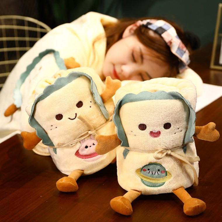 식빵 캐릭터 무릎 겨울 담요 4종 선물