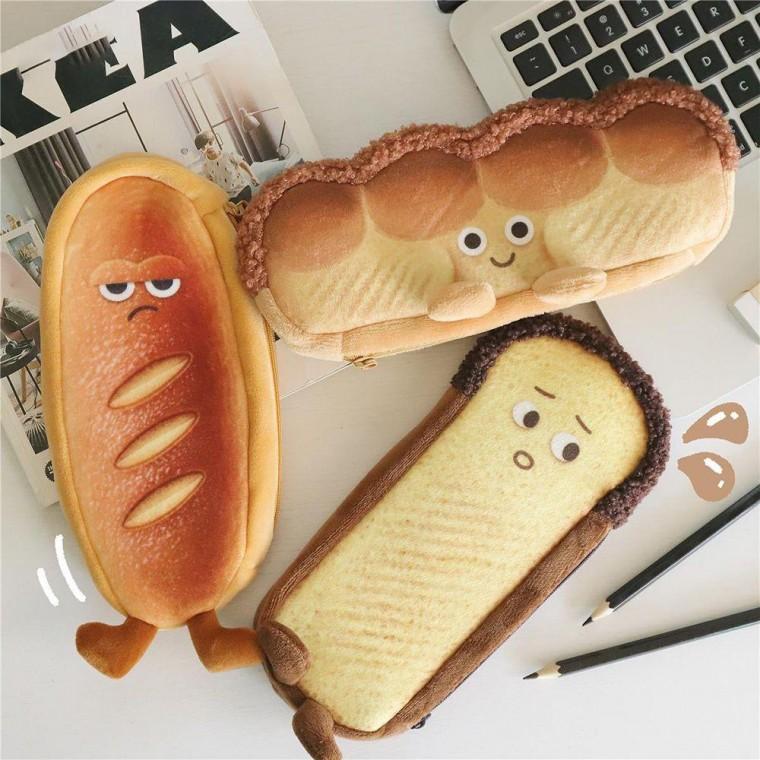 브레드 빵 파우치 펜슬 케이스 필통 연필
