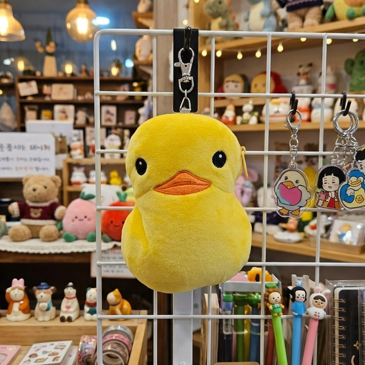 오리 롤업 파우치 / 동전지갑 교통카드 노랑 병아리 카드 수납