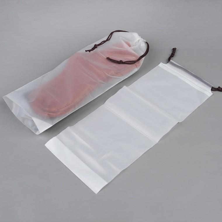 PVC 반투명 다용도 일자형 파우치 1P