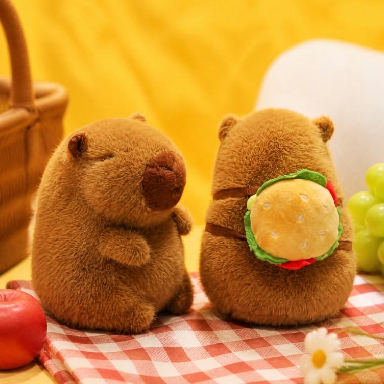 가방 카피바라 인형 소품 데스크테리어 생일선물 힐링 패션 학생 파우치 입체