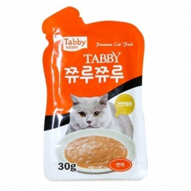 쮸루 연어 30g 12개 고양이 간식 츄르 츄잉 파우치