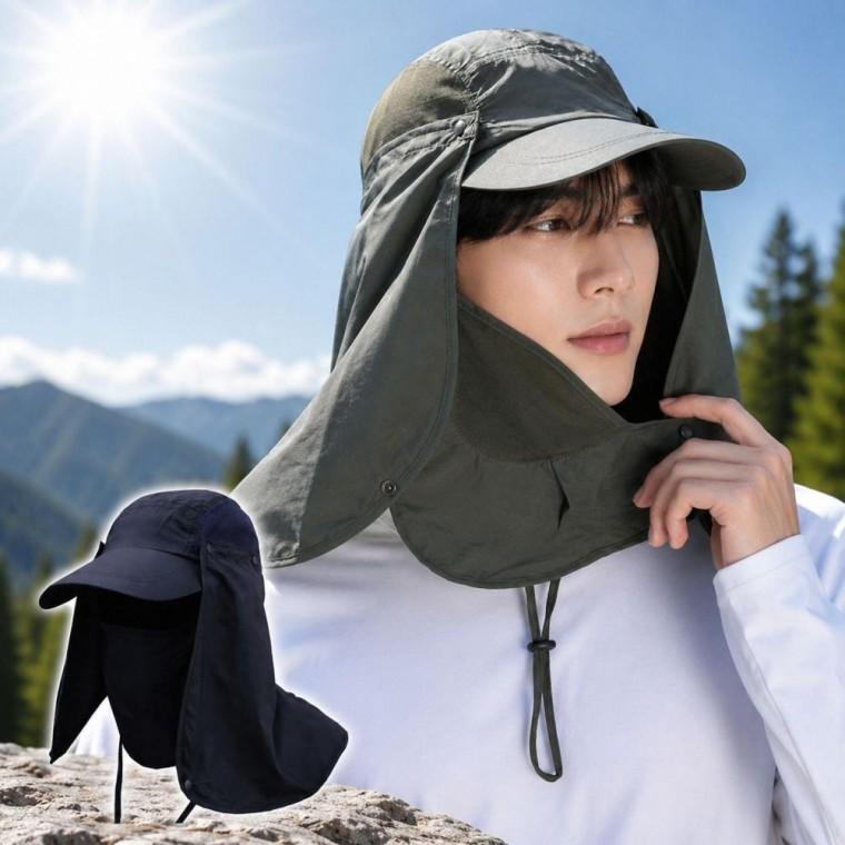 그늘막 탈부착 자외선 차단 아웃도어 모자 등산 햇빛 가리개 썬캡 여름 차양 레저 캠핑