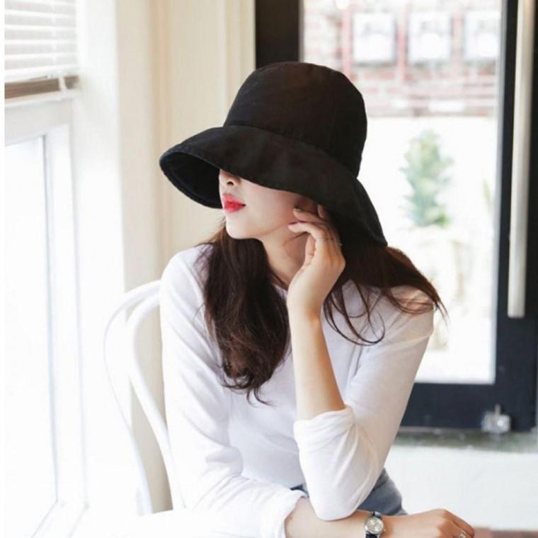 챙넓은 시크릿 버킷햇 여자 햇빛차단 벙거지 모자 데일리 여행 바캉스