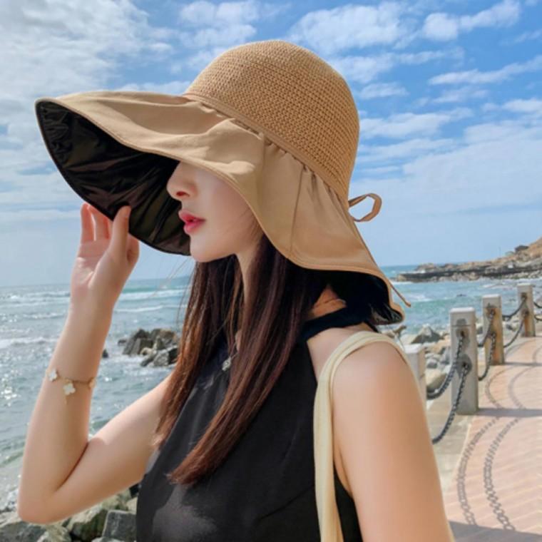 여성 버킷햇 넓은챙 비치 모자 벙거지 여름 바캉스 햇빛 차단