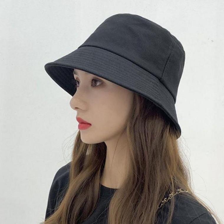 여성 무지 버킷햇 벙거지 모자 데일리 베이직 자외선 햇빛차단