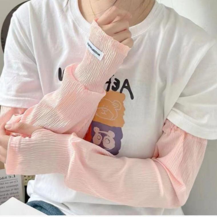 여성 주름 아이스 쿨토시 슬리브 자외선 햇빛차단 팔토시 골프 등산 스포츠