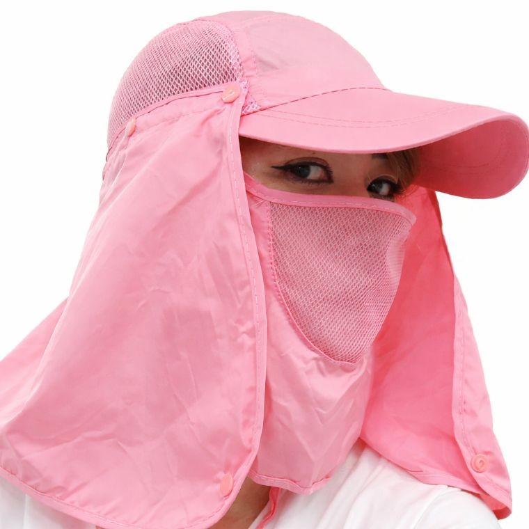 방수 자외선차단마스크 모자 얼굴 햇빛가리개 농사 낚시 등산모자