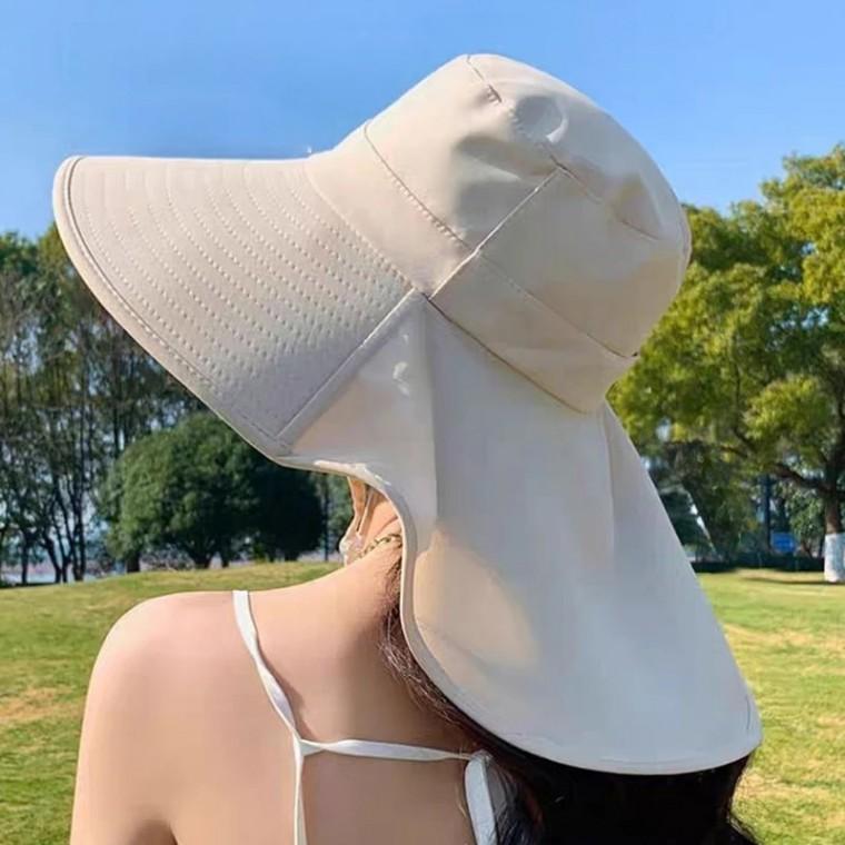 여성 와이드 플랩캡 얼굴 목가림 여름 자외선차단 모자 야외활동 여름모자 햇빛가리개