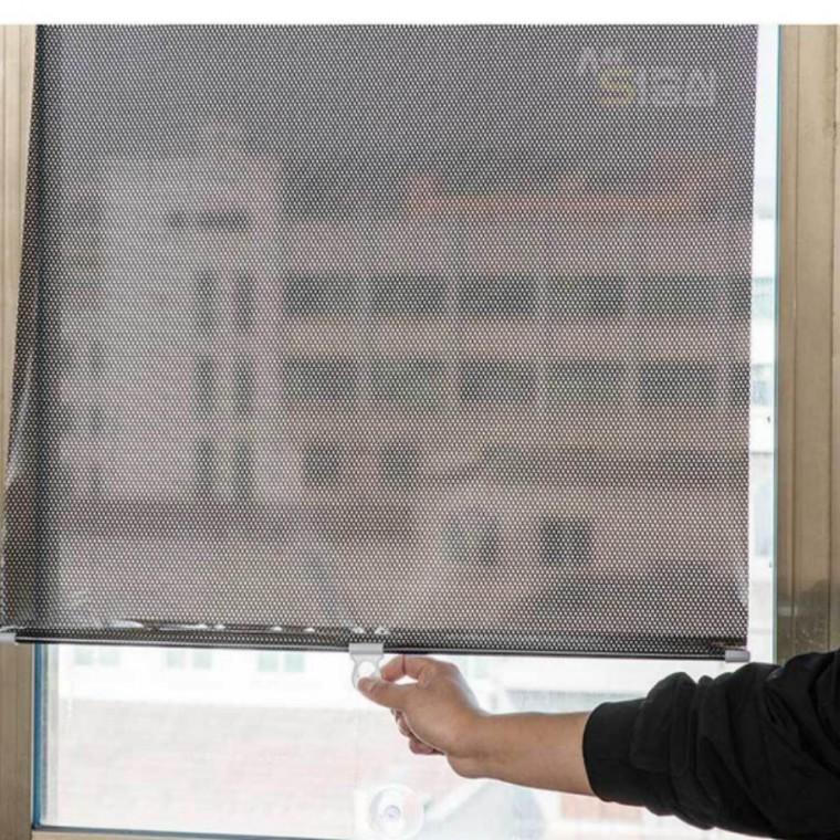 햇빛 가리개 LP 롤업 롤스크린 블라인드 차단 창문 실사