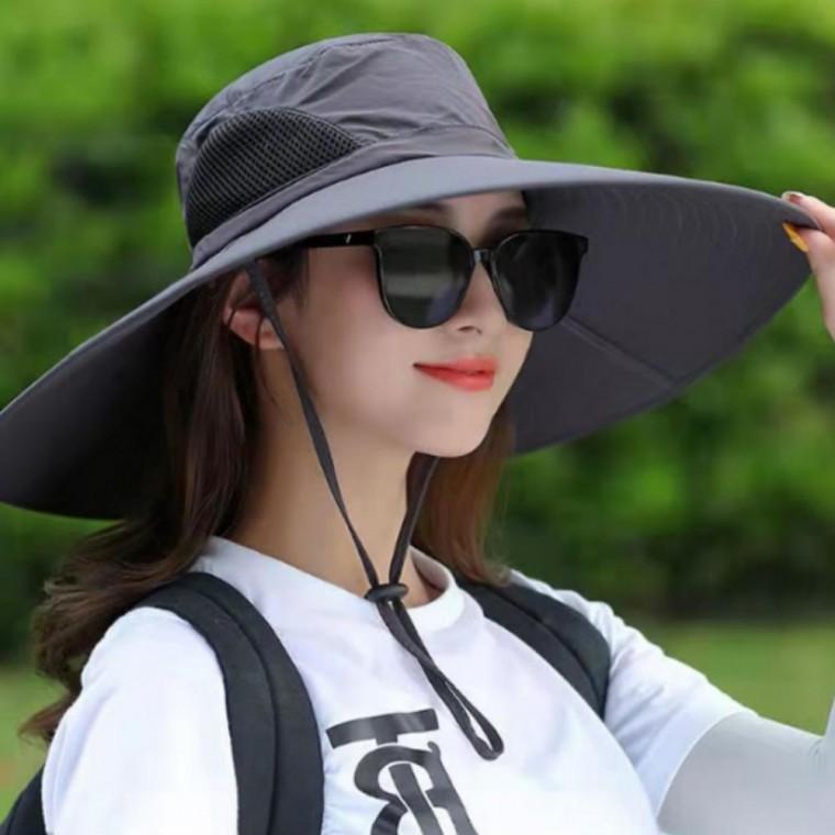 사파리 햇빛 차단 3컬러 챙 야외활동모자 넓은 모자 벙거지 그늘막