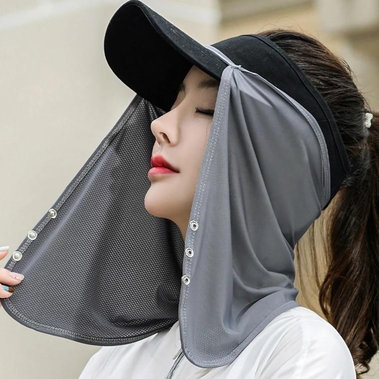 캡 모자 햇빛가리개  얼굴가리개 탈부착 햇빛차단