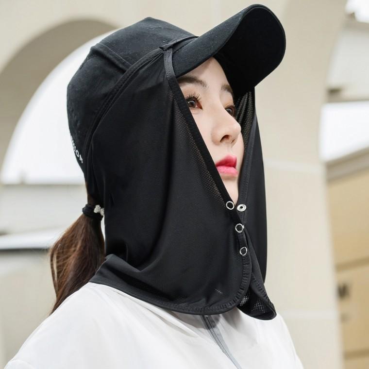 캡 모자 얼굴가리개  햇빛가리개 탈부착 햇빛차단