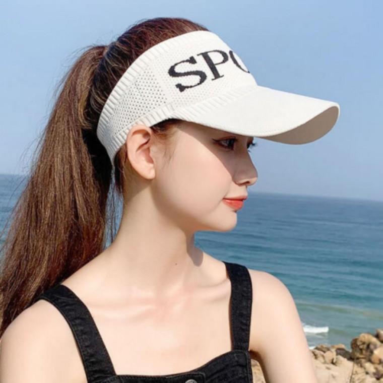 햇빛차단 여성 밴딩 썬캡 골프 스포츠 모자