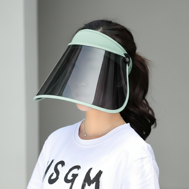 와이드 휴대용 자외선 차단 썬캡 스카이 접이식 햇빛 가리개 모자