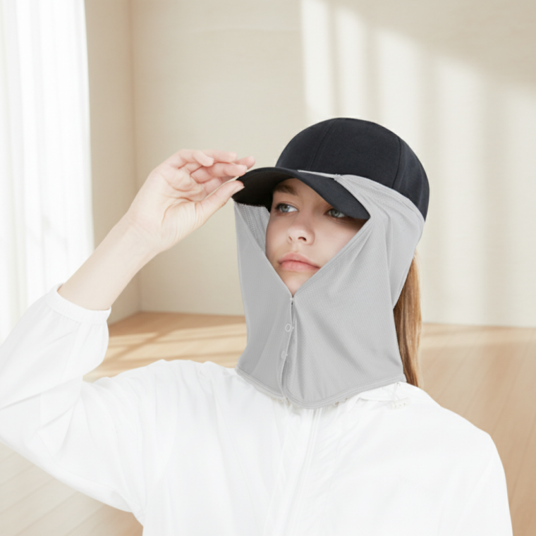 자외선차단 쿨링 캡 가리개 야외 활동용 메쉬 햇빛 모자