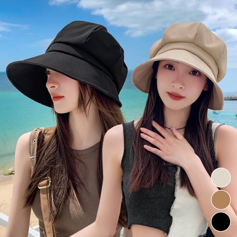 햇빛차단 버킷햇 팔각모 호박모양 챙넓은 개성있는