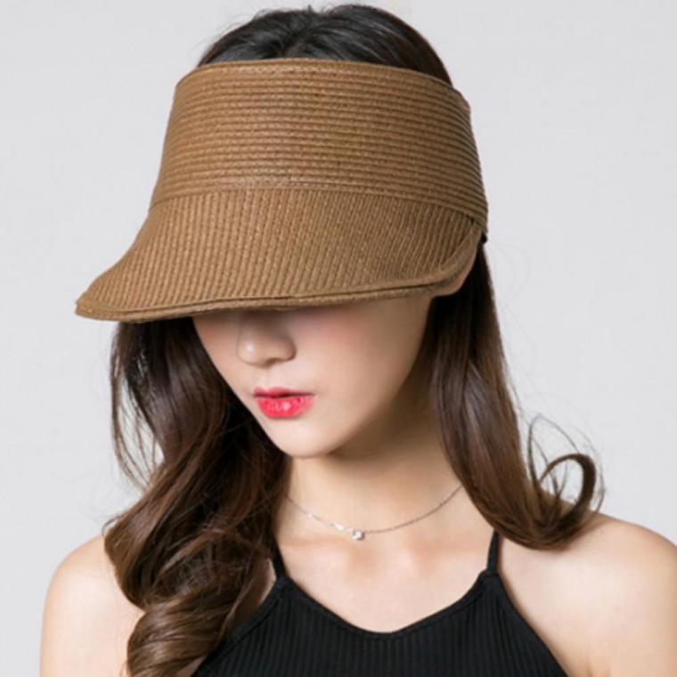 등산 운동 러닝 비치 햇빛가리개 모자 하프 왕골햇 썬캡