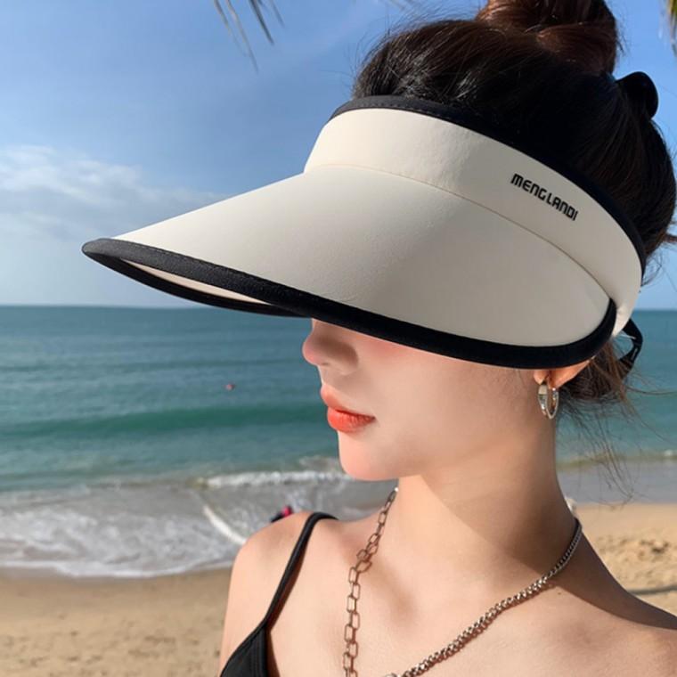 쿨아이스 돌돌이 썬캡(아이보리) 햇빛가리개 모자
