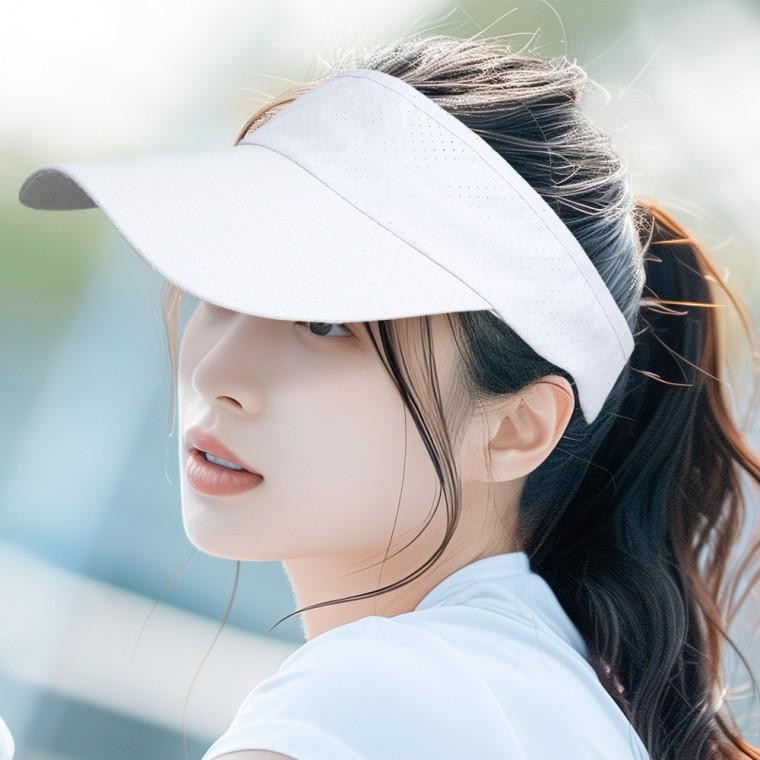 쿨링 메쉬 스포츠 썬캡(화이트) 햇빛가리개 여름모자