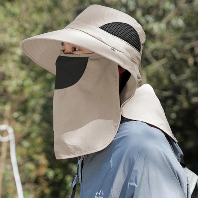 남녀공용 햇빛차단 와이드 뒷목 가리개 야외 챙 모자