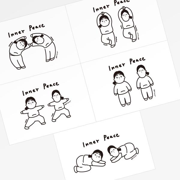 달페이퍼 이너피스 5종 엽서 postcard