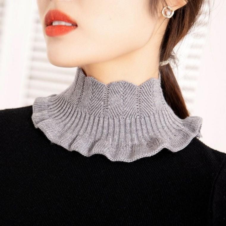 여성 겨울 니트 넥워머 머플러 목도리 쁘띠스카프