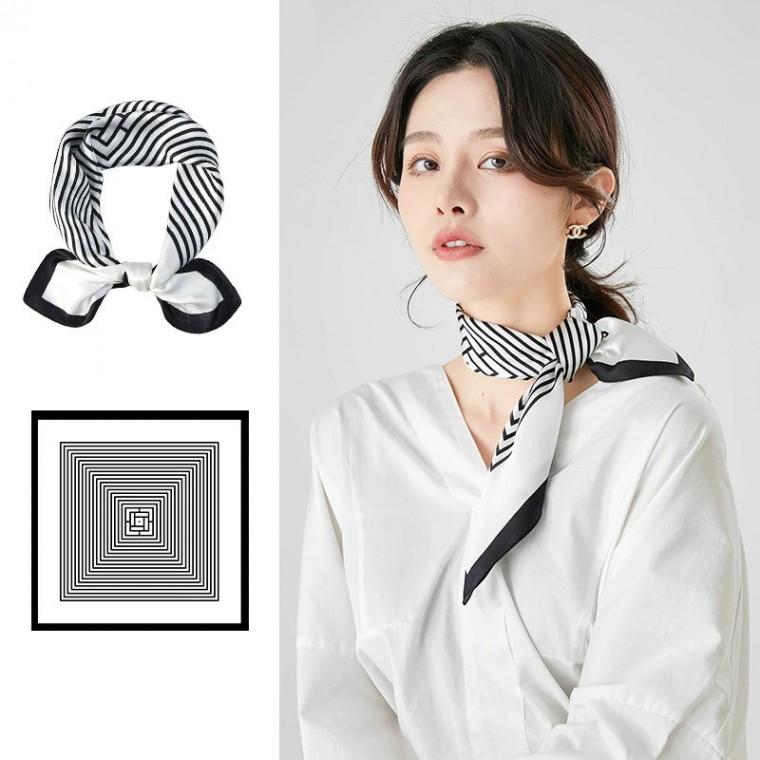 사각 미니 스카프