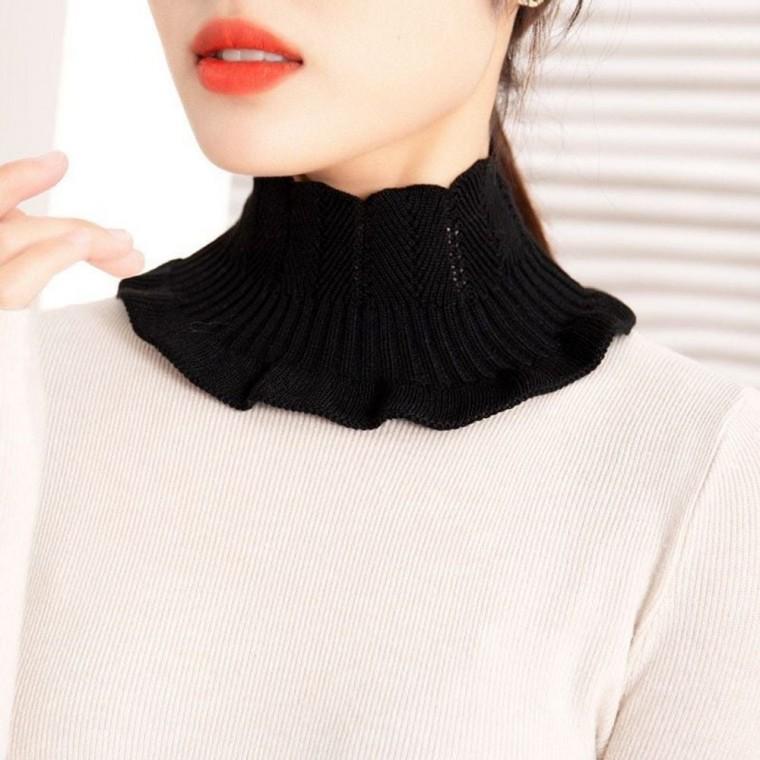 여성 니트 넥스카프 넥워머 머플러 목도리 쁘띠스카프