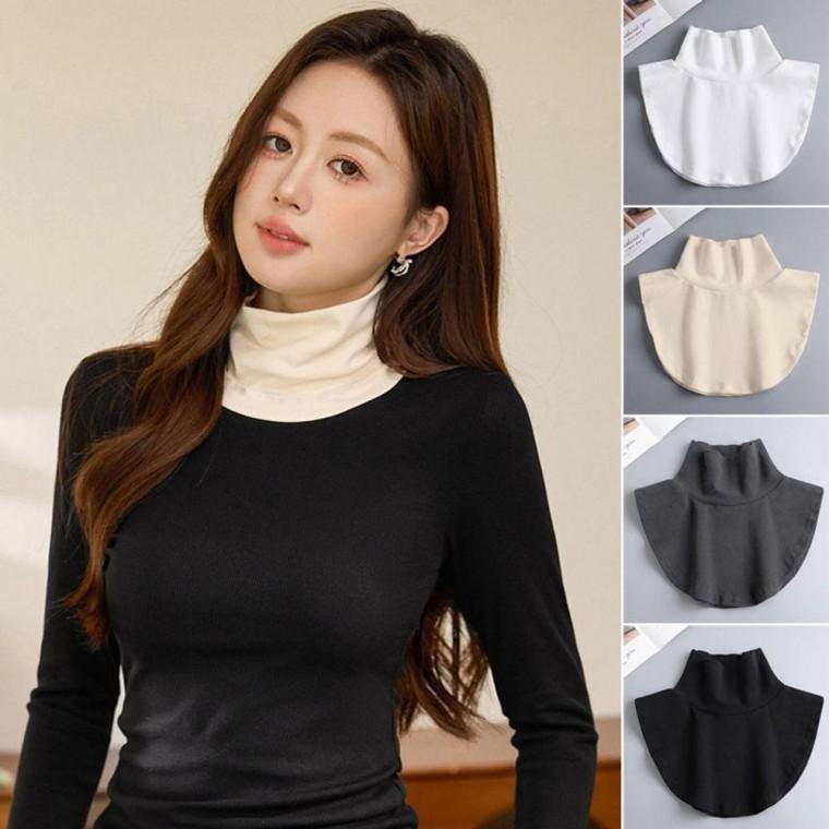 보온 무지 페이크 목폴라 카라 겨울목 후리 스목 페이크목 페이크목티 니트목 넥폴라