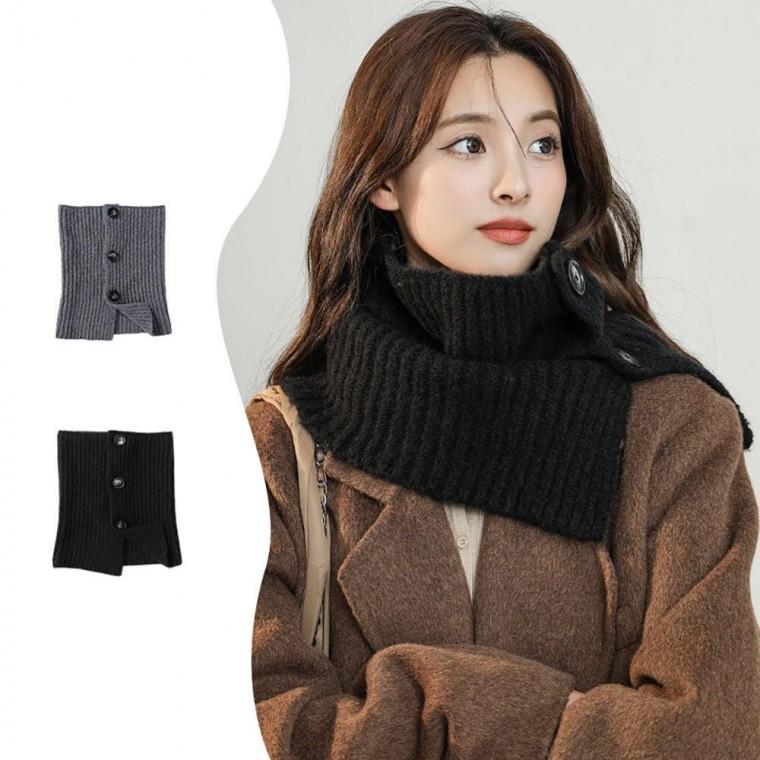 겨울 버튼 넥워머 머플러 여성넥 겨울넥 패션넥 목토시 니트넥 방한 목도리