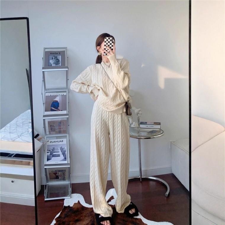 투피스 3color 데일리 케이블 니트 니트원피스 롱