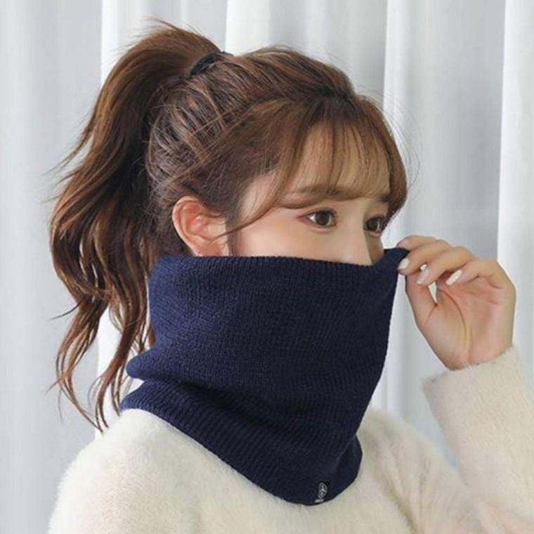 남녀 공용 겨울 목 관리 기모 안감 보온 니트 넥워머 목도리 방한 용품 여자 퍼머플러