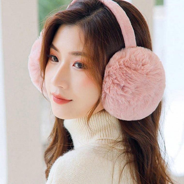 귀여운 여성 겨울 패션 아이템 빅사이즈 퍼 귀마개 토끼털 남자귀 도리 유아 니트 양털