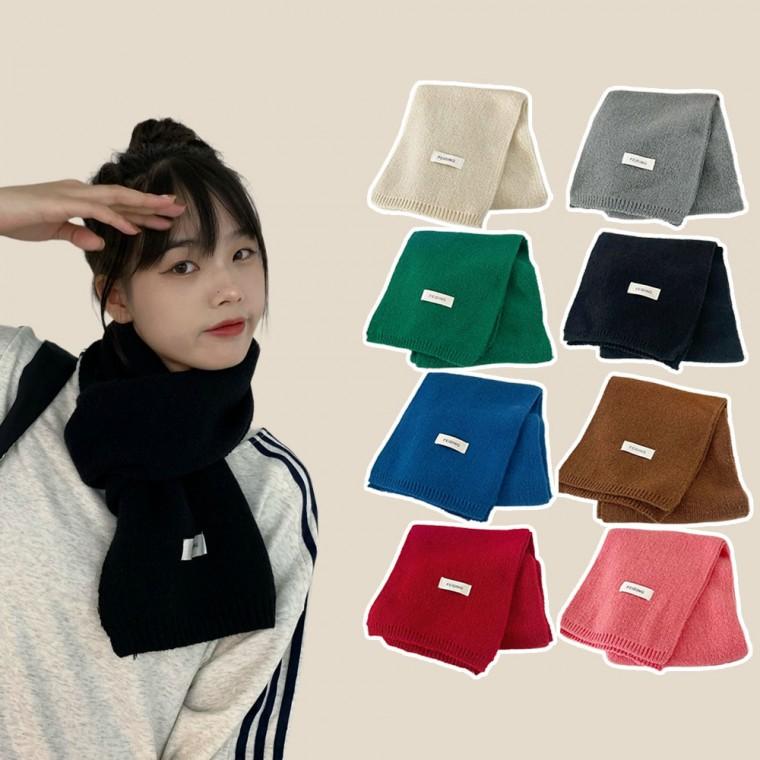 [ABNJ] 베이직 무지 니트 머플러 8color 남자 여자 가을 겨울 목도리 커플 선물용