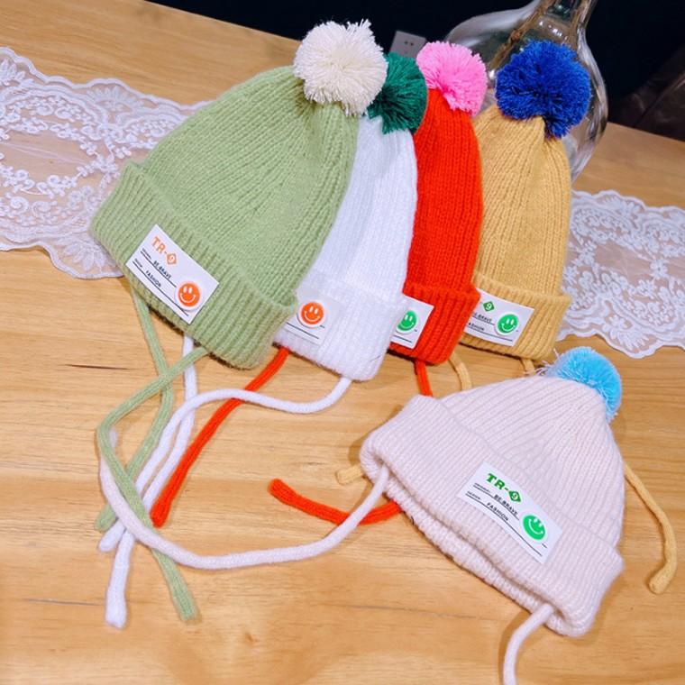 유아동모자 방울비니보넷 니트모자