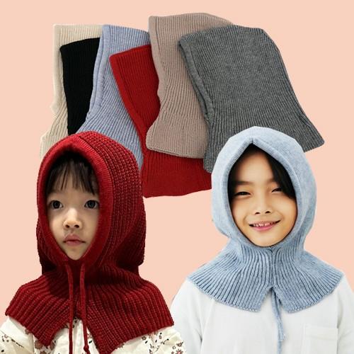 [노네타] KC인증 유아 아동 니트 바라클라바 넥워머