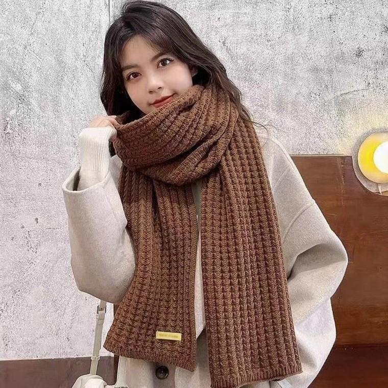 4색 1개 니트머플러 니트목도리 심플목도리 데일리목도리 넥스카프 보온목도리