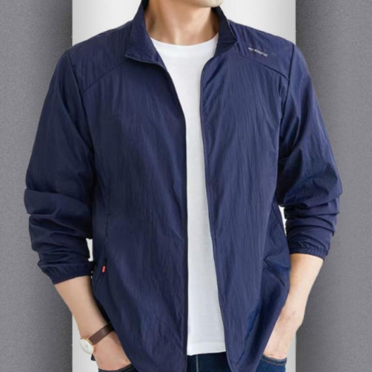 남성 하이넥 바람막이 점퍼 간절기 방풍 집업 자켓 기능성 경량 아우터