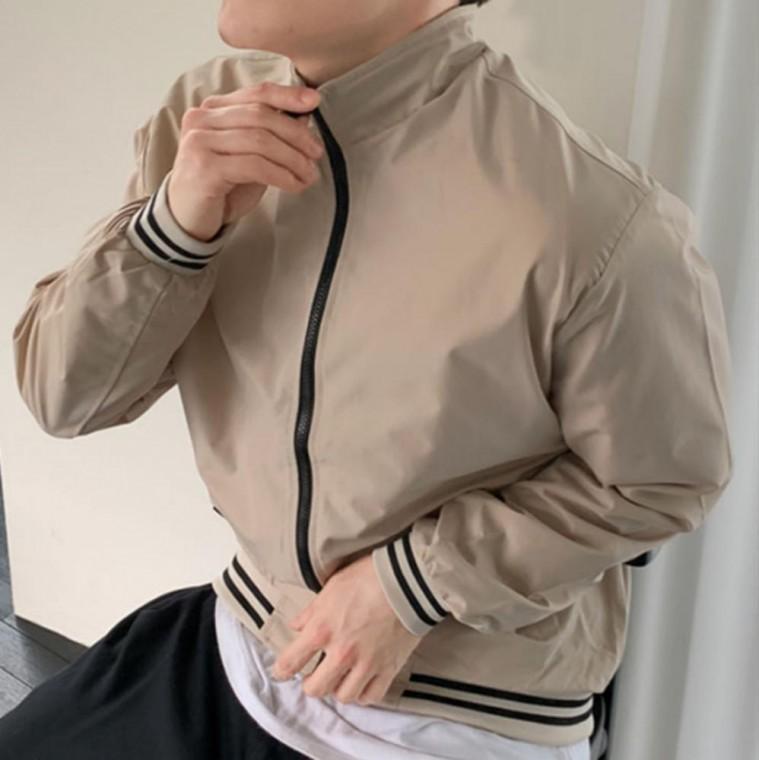 더블 자켓 트루제 더블 남자 라인 바람막이 라인 트루제 집업 봄점퍼