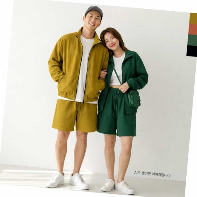 GSS 1021W-P50W 여자 시어서커 쿨 썸머 바람막이 자켓 점퍼 쇼츠쿨반바지 세트 여름운동복 여름셋업 썸머셋