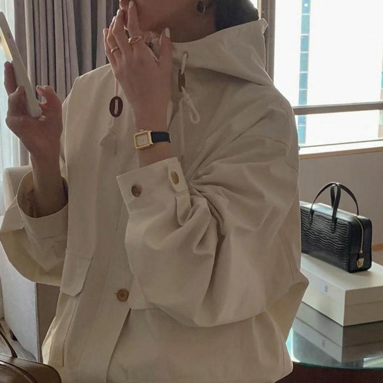 후드 점퍼 바람막이 야상 봄 여성 간절기 캐주얼 자켓 데일리 간절기아우터 숏 크롭