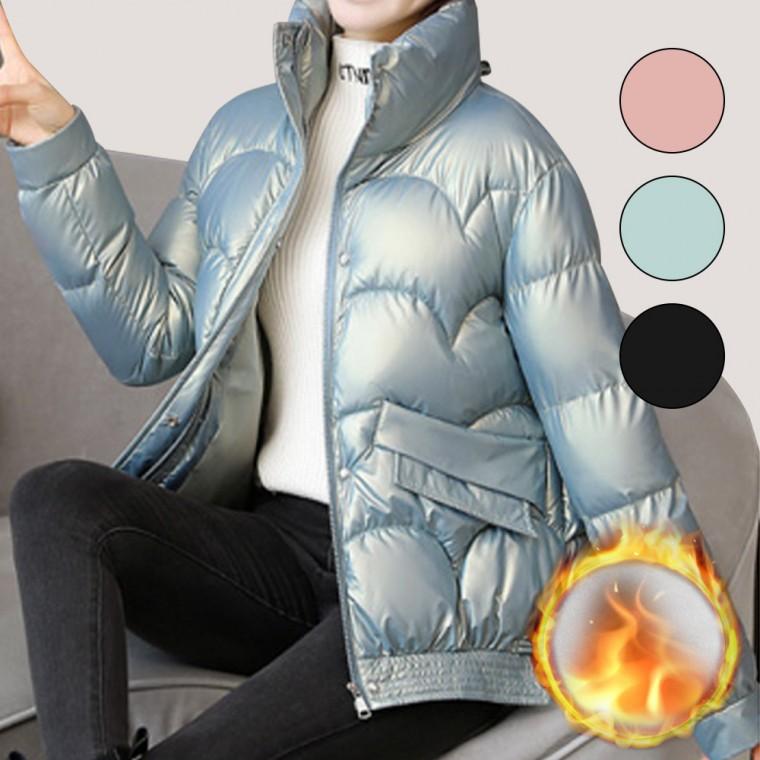 하프 점퍼 자켓 여성 데일리 숏패딩 경량 퀼팅 잠바